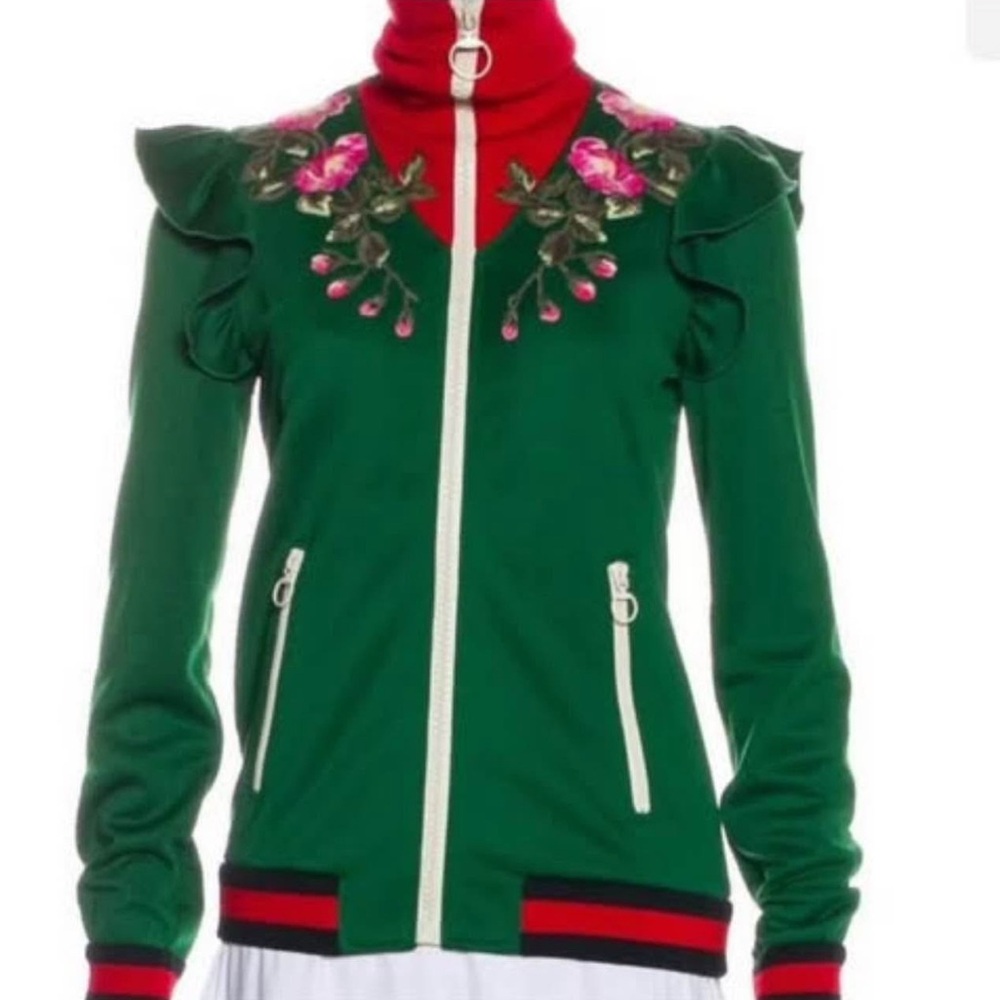 NWT.Authentic Gucci Embroidered Track Jacket.Orig.$4440.Offers Welcome!